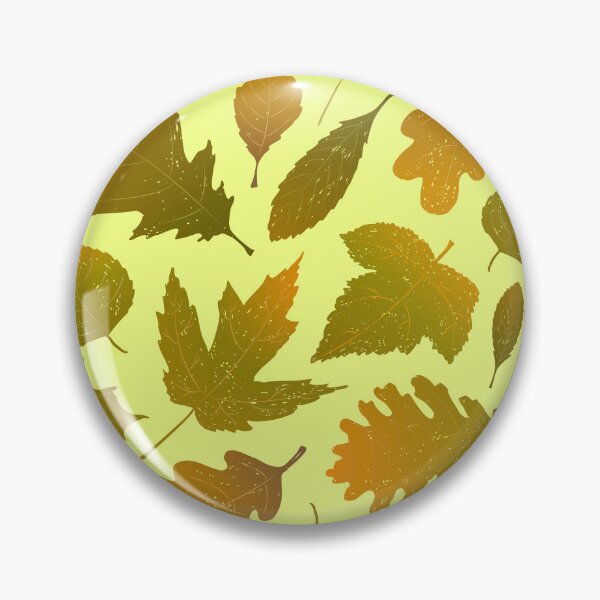 Item preview, Pressed Autumn Leaves – Cozy Botanical Woodland Pattern | Chartreuse designed and sold by Frohyou.