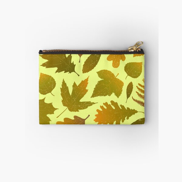 Item preview, Pressed Autumn Leaves – Cozy Botanical Woodland Pattern | Chartreuse designed and sold by Frohyou.