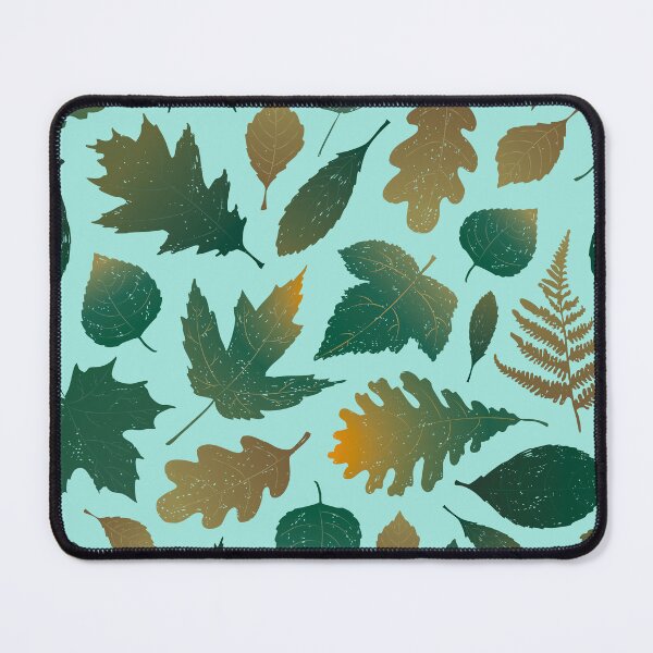 Item preview, Pressed Autumn Leaves – Cozy Botanical Woodland Pattern | Teal designed and sold by Frohyou.