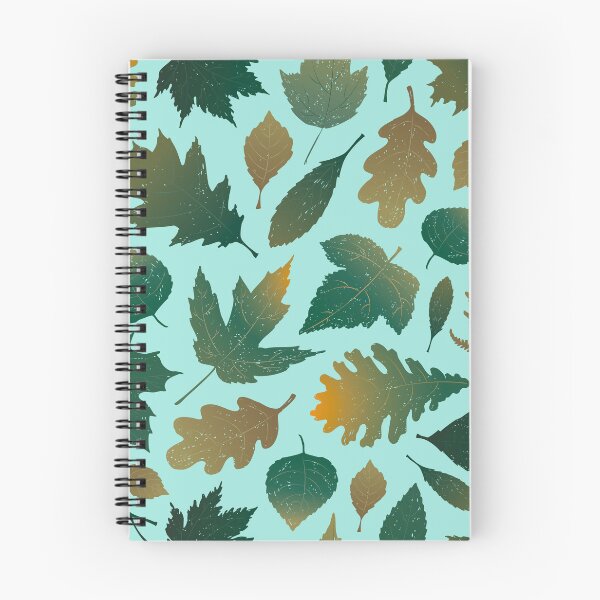 Item preview, Pressed Autumn Leaves – Cozy Botanical Woodland Pattern | Teal designed and sold by Frohyou.