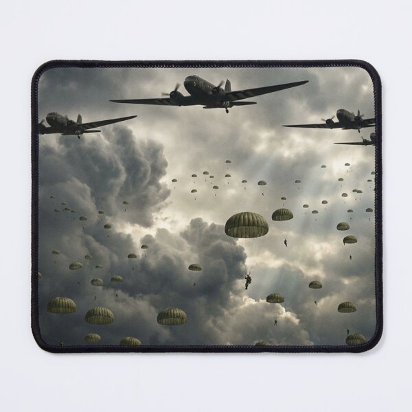 Item preview, C-47 Dakotas Dropping WWII Paratroopers designed and sold by Airpower Art.