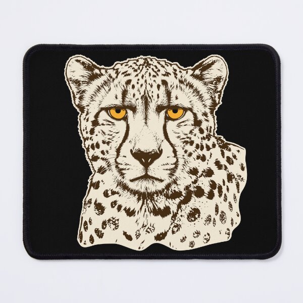 Item preview, Cheetah Portrait in Brown and Cream – Vintage Big Cat Nature Art designed and sold by ArthousePromos.