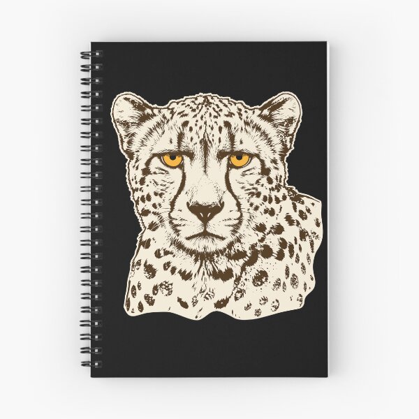 Item preview, Cheetah Portrait in Brown and Cream – Vintage Big Cat Nature Art designed and sold by ArthousePromos.