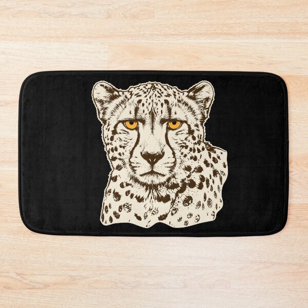Item preview, Cheetah Portrait in Brown and Cream – Vintage Big Cat Nature Art designed and sold by ArthousePromos.