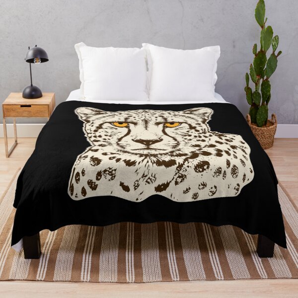Item preview, Cheetah Portrait in Brown and Cream – Vintage Big Cat Nature Art designed and sold by ArthousePromos.