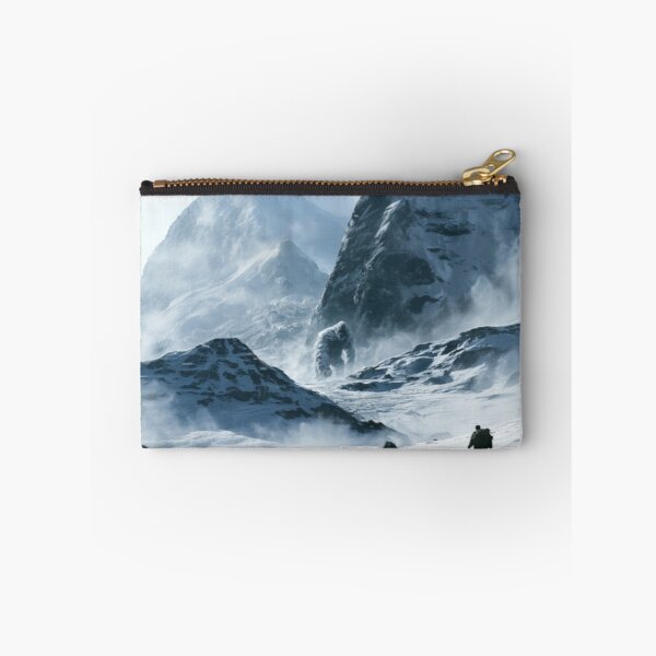 Item preview, A towering Yeti trekking through blizzard-covered Himalayan peaks surrounded by towering glaciers and blowing snow, Fantasy & Mythological Creatures designed and sold by CDC40.