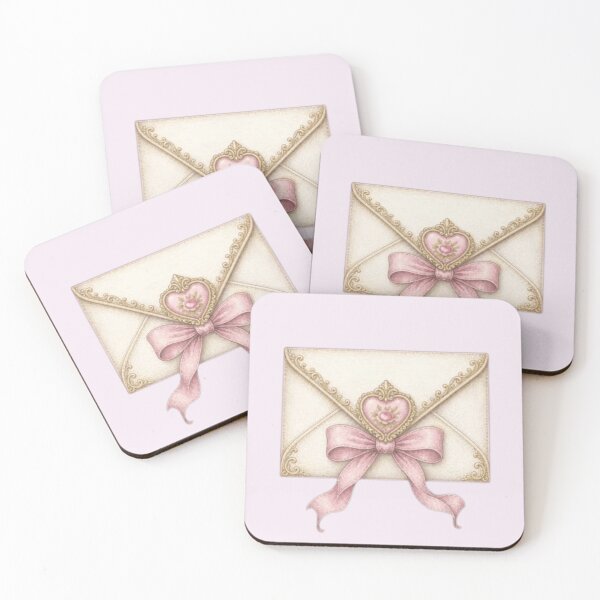 Item preview, Elegant envelope with pink bow and heart designed and sold by Thecountess0o0.