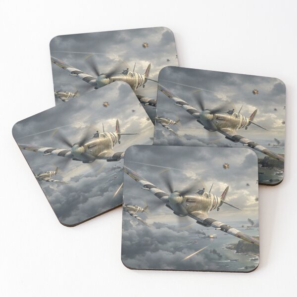 Item preview, D-Day Spitfires Over Normandy Landings designed and sold by Airpower Art.