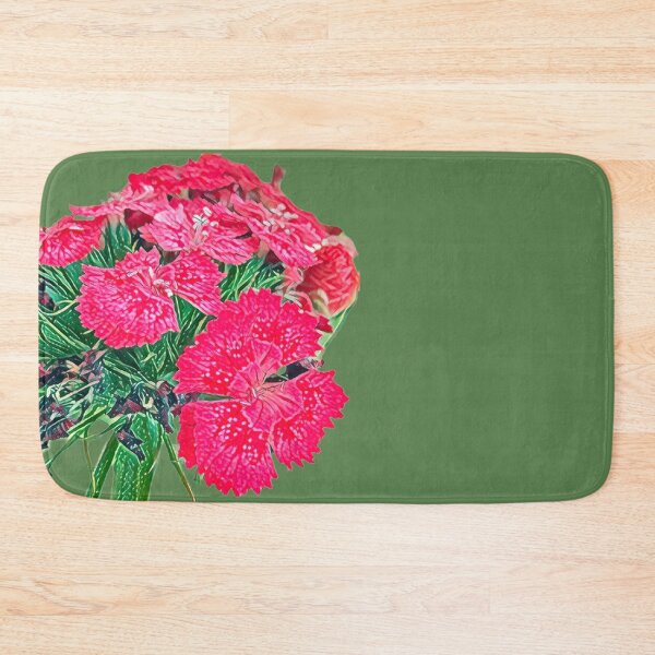 Item preview, Impressionist Pink Dianthus Sweet William Flower Art designed and sold by BalkanBloomArt.