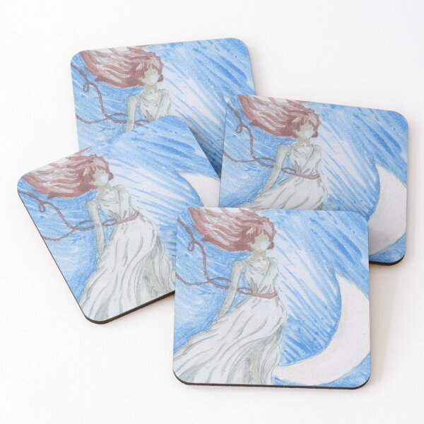 Item preview, Born Under the Moon — Surreal Watercolor designed and sold by StenysGallery.
