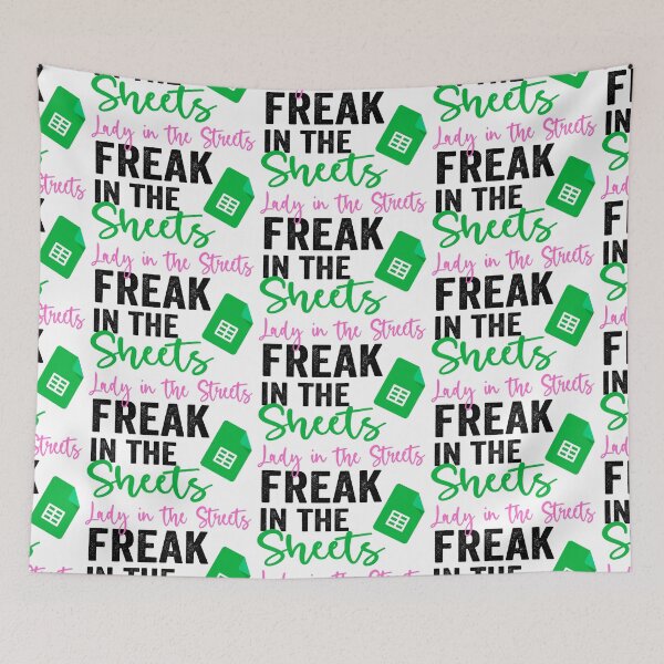 Item preview, Lady in the Streets Freak in the Sheets, gift for accountants, tax, audit, finances designed and sold by aponwao.
