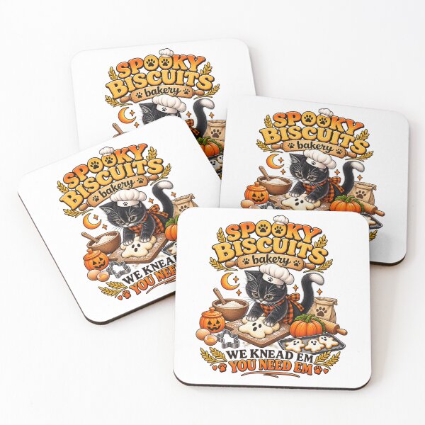 Item preview, Spooky Biscuits Bakery – Cute Halloween Cat Baker designed and sold by Design Sounds Studio.