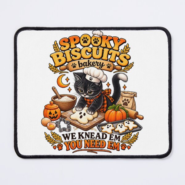 Item preview, Spooky Biscuits Bakery – Cute Halloween Cat Baker designed and sold by Design Sounds Studio.