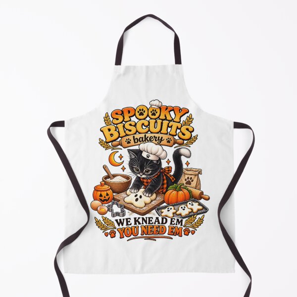 Item preview, Spooky Biscuits Bakery – Cute Halloween Cat Baker designed and sold by Public Nature View Places.