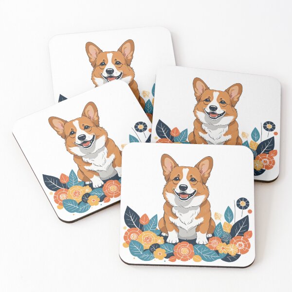 Item preview, Corgi Dog Character Floating Elements Design – Corgi owner gift designed and sold by michallechowicz.