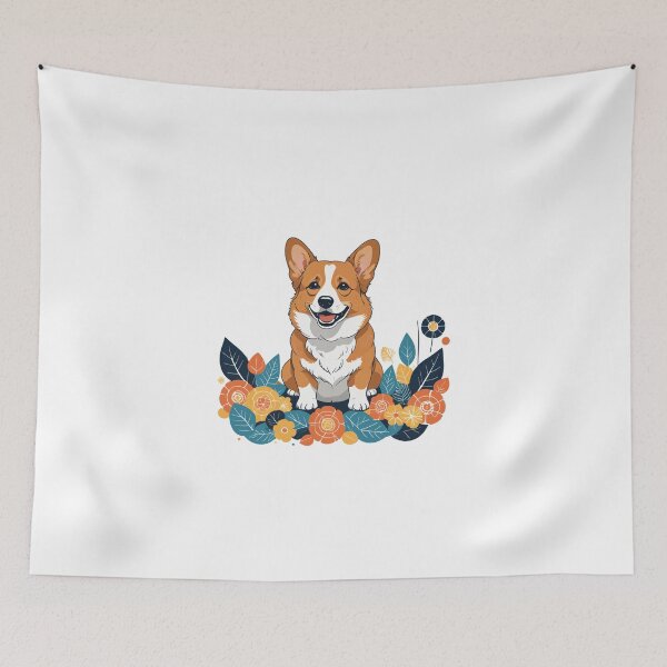 Item preview, Corgi Dog Character Floating Elements Design – Corgi owner gift designed and sold by michallechowicz.