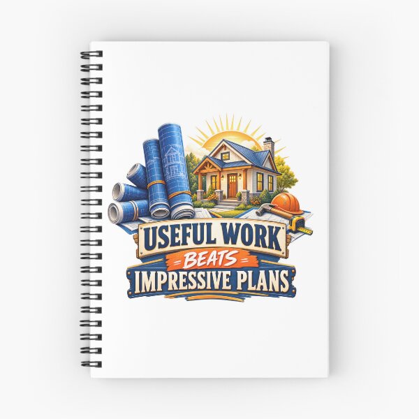 Item preview, Useful Work Beats Impressive Plans designed and sold by Mosslume Studio.