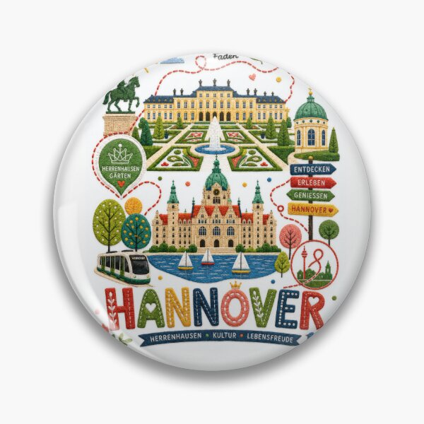 Artikelvorschau, Hannover, Deutschland – Besticktes Reise-Souvenir entworfen und verkauft von Witsprings.