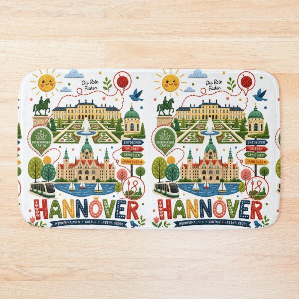 Artikelvorschau, Hannover, Deutschland – Besticktes Reise-Souvenir entworfen und verkauft von Witsprings.