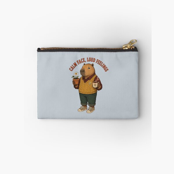 Item preview, Calm Face, Loud Feelings – Funny Cozy Capybara designed and sold by NinaCreator.