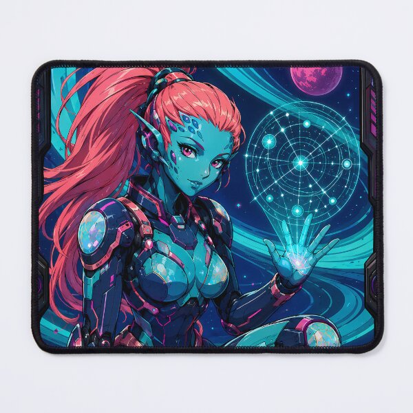 Item preview, Cartographer of the Turquoise Rings – Cosmic Anime designed and sold by Apocalyptic Art Studio.