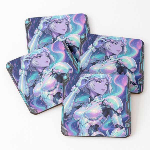 Artikelvorschau, Opalescent Aurora Navigator – Cosmic Mecha Anime entworfen und verkauft von Apocalyptic Art Studio.