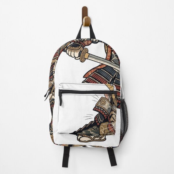 Item preview, The Neko Shogun - Fierce Samurai Cat Warrior Art designed and sold by whiteblackcat.