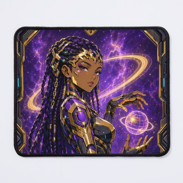 Item preview, Priestess of the Golden Nebula – Cosmic Fantasy designed and sold by Apocalyptic Art Studio.