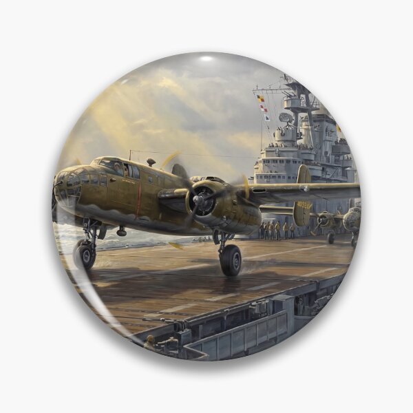 Item preview, B-25 Bomber Takes Off in Doolittle Raid designed and sold by Airpower Art.