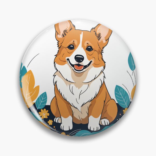 Item preview, Corgi Dog Character Floating Elements Design – Corgi owner gift designed and sold by michallechowicz.