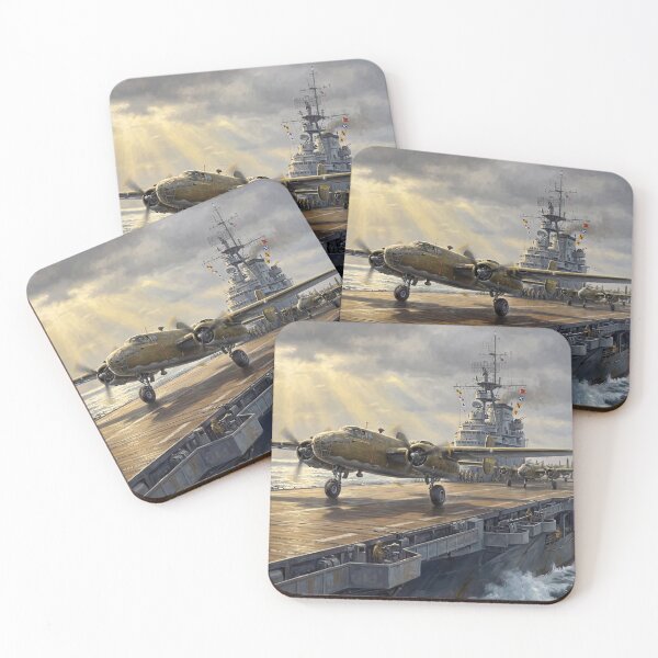 Item preview, B-25 Bomber Takes Off in Doolittle Raid designed and sold by Airpower Art.