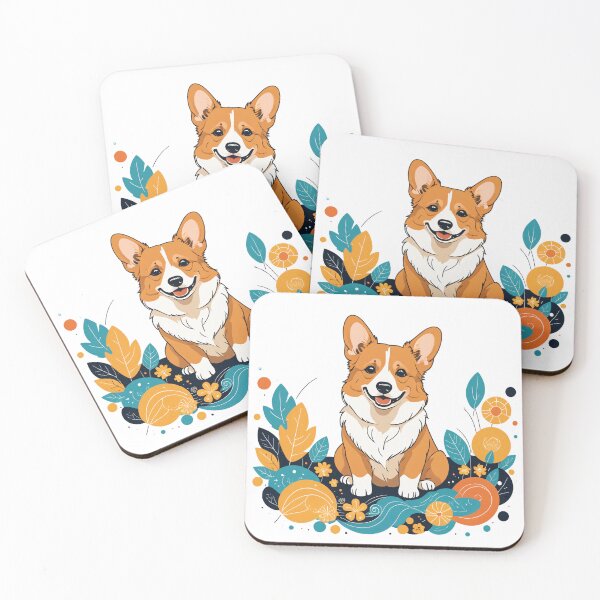 Item preview, Corgi Dog Character Floating Elements Design – Corgi owner gift designed and sold by michallechowicz.