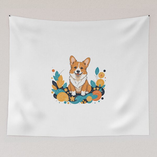Item preview, Corgi Dog Character Floating Elements Design – Corgi owner gift designed and sold by michallechowicz.