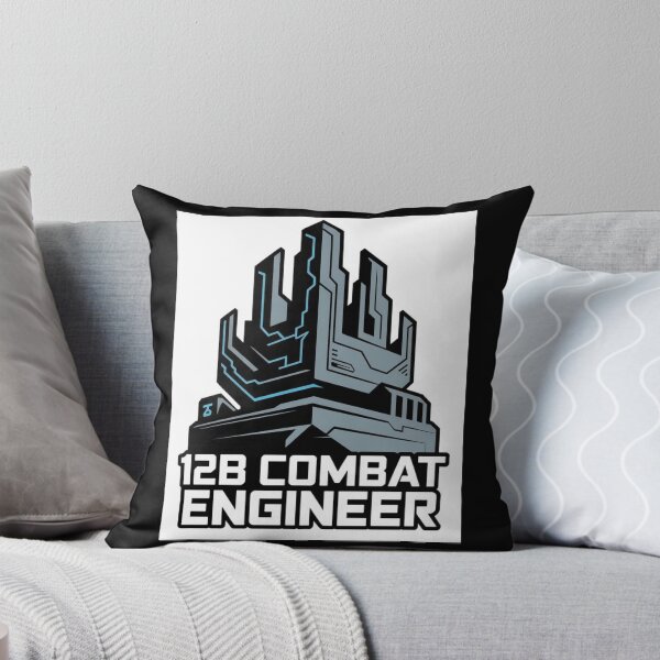 Item preview, 12B Combat Engineer — Futuristic Fortress Emblem U.S. Army MOS Military Engineering Graphic designed and sold by GFamilyC.
