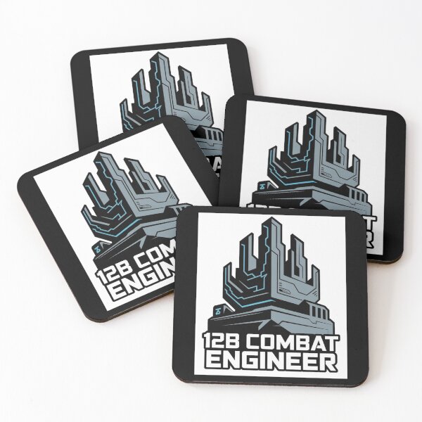 Item preview, 12B Combat Engineer — Futuristic Fortress Emblem U.S. Army MOS Military Engineering Graphic designed and sold by GFamilyC.