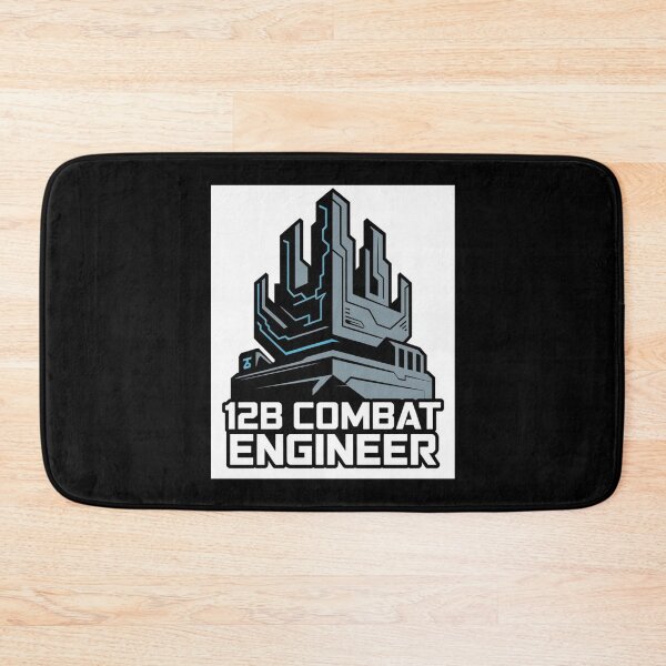 Item preview, 12B Combat Engineer — Futuristic Fortress Emblem U.S. Army MOS Military Engineering Graphic designed and sold by GFamilyC.