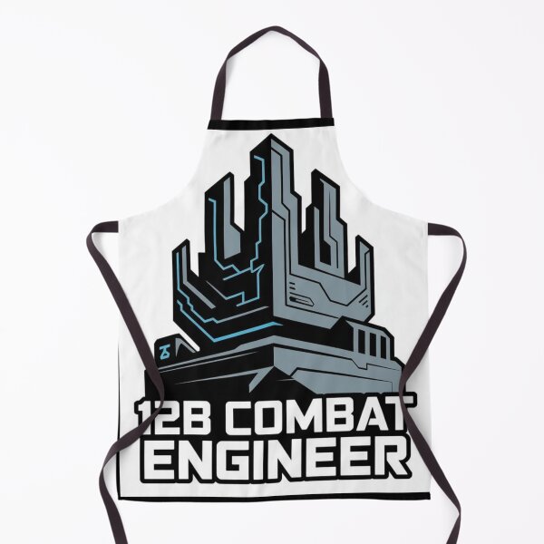 Item preview, 12B Combat Engineer — Futuristic Fortress Emblem U.S. Army MOS Military Engineering Graphic designed and sold by GFamilyC.