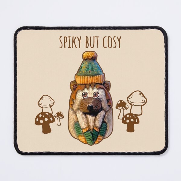 Item preview, Autumn Hedgehog with Toadstools - Spiky but Cosy designed and sold by TurquoiseChicken.