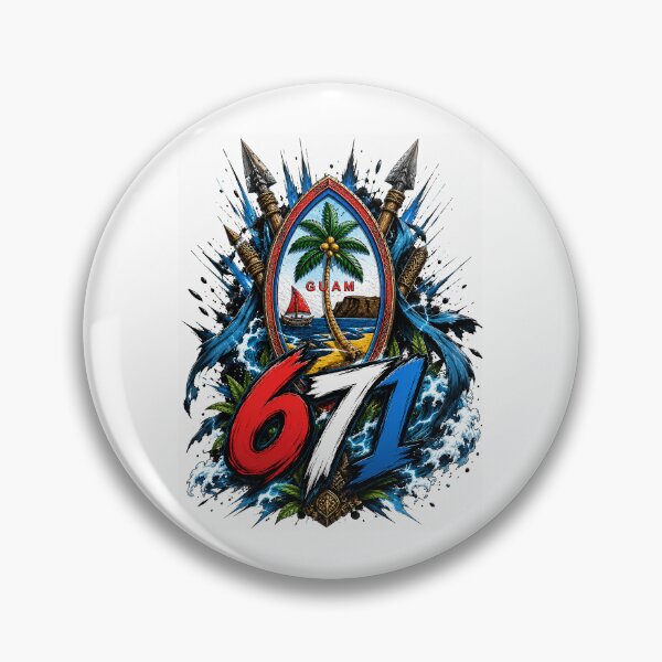 Item preview, Guåhan 671 Stormcrest: Island Legacy Forged by Pacific Power designed and sold by BlissBlvdShop.
