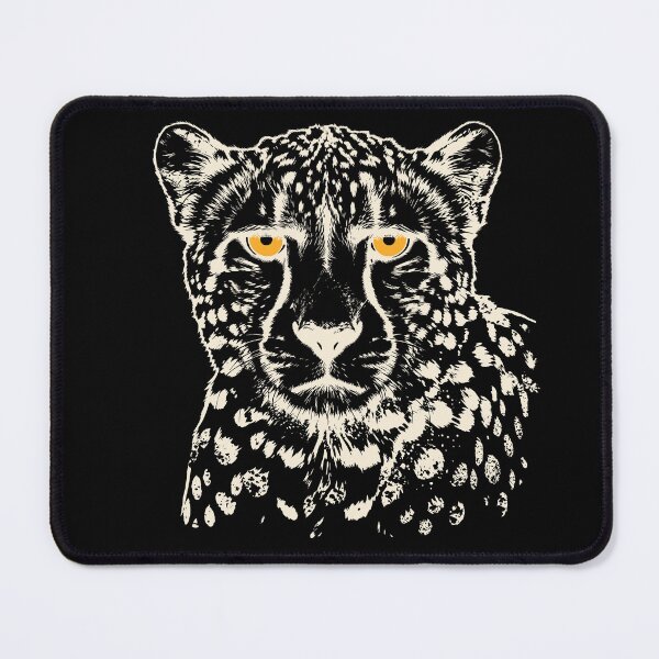 Item preview, Cream Cheetah Portrait – High-Contrast Big Cat Graphic designed and sold by ArthousePromos.