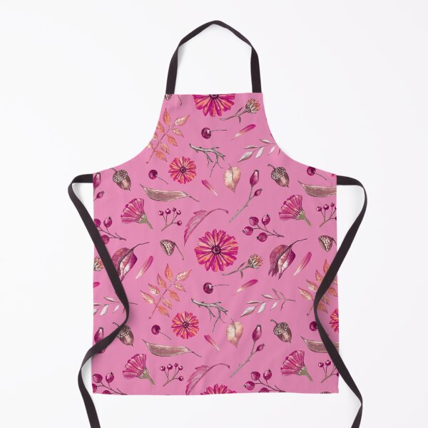 Item preview, Cozy Fall Meadow – Leaves & Wildflowers Pattern | Pink designed and sold by Frohyou.