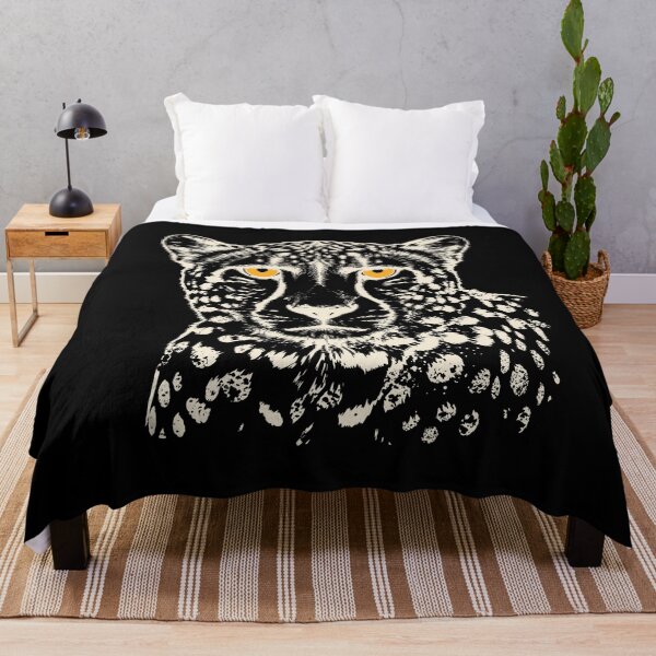 Item preview, Cream Cheetah Portrait – High-Contrast Big Cat Graphic designed and sold by ArthousePromos.