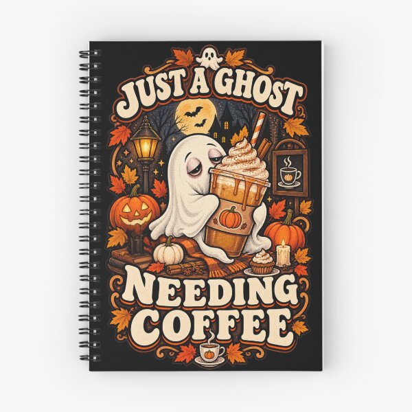 Item preview, Ghost Needing Coffee Pumpkin Spice Halloween designed and sold by STOREMAAR.