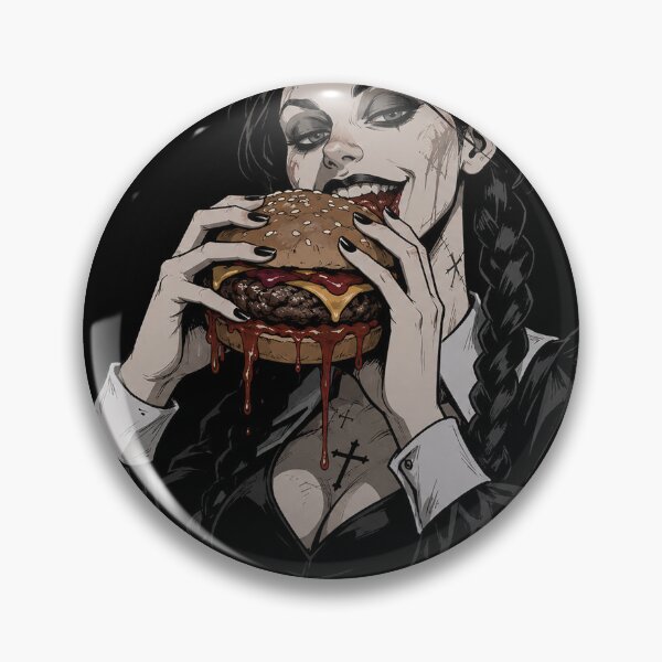Item preview, Nihilist Bite: The Goth Girl vs. The Burger designed and sold by abby-thorns.