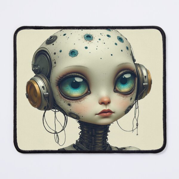 Item preview, Modern Cyborg Portrait in Futuristic Robotics Atmosphere designed and sold by FotoworldEdel.
