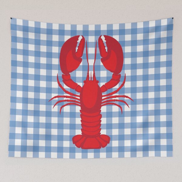 Item preview, Gingham Lobster designed and sold by Kenedi   McDonald.