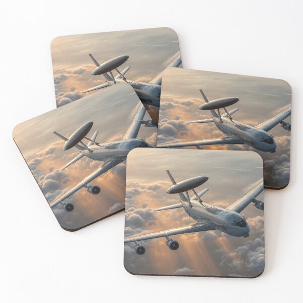 Item preview, E-3 Sentry AWACS Banking Above Clouds designed and sold by Airpower Art.