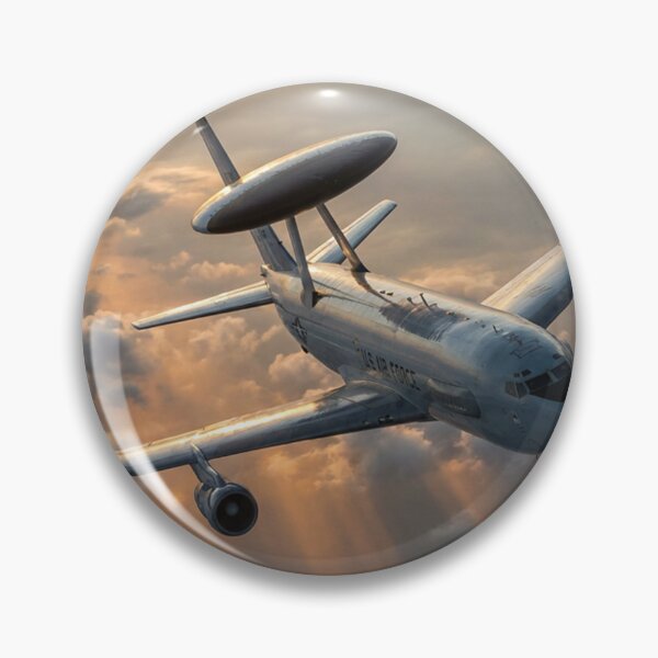 Item preview, E-3 Sentry AWACS Banking Above Clouds designed and sold by Airpower Art.