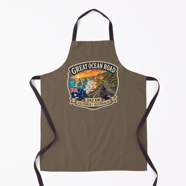 Item preview, The Great Ocean Road Victoria Australia Motorcycle Sticker TShirt 05 designed and sold by OuterShellUK.