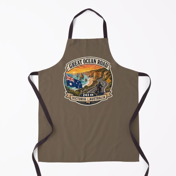 Item preview, The Great Ocean Road Victoria Australia Motorcycle Sticker TShirt 06 designed and sold by OuterShellUK.